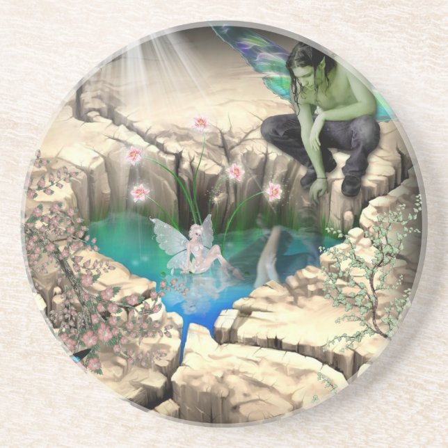 Posavasos De Arenisca Faerie in Elven Pond (Frente)