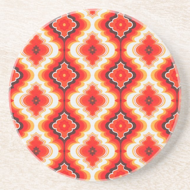 Posavasos De Arenisca Falln Psychedelic Sunset (Frente)
