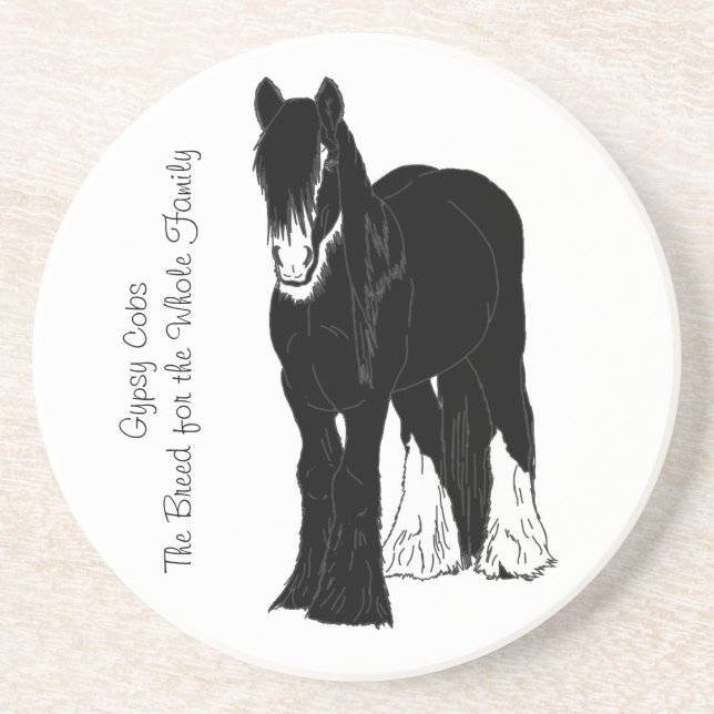 Posavasos De Arenisca Familia amistosa (Frente)