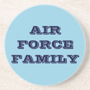 Posavasos De Arenisca Familia de la Fuerza Aérea de Pascua