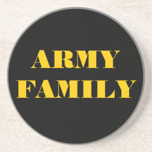 Posavasos De Arenisca Familia del Ejército de Pascua