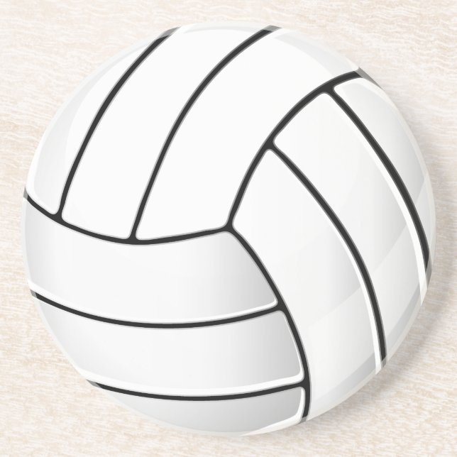 Posavasos De Arenisca Fan del voleibol (Frente)