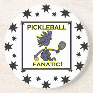 Posavasos De Arenisca Fanático de Pickleball