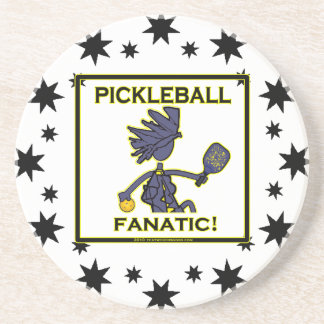 Posavasos De Arenisca Fanático de Pickleball