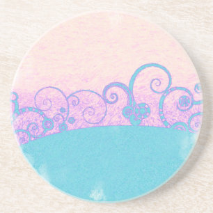posavasos de arenisca fantasía grunge pastel