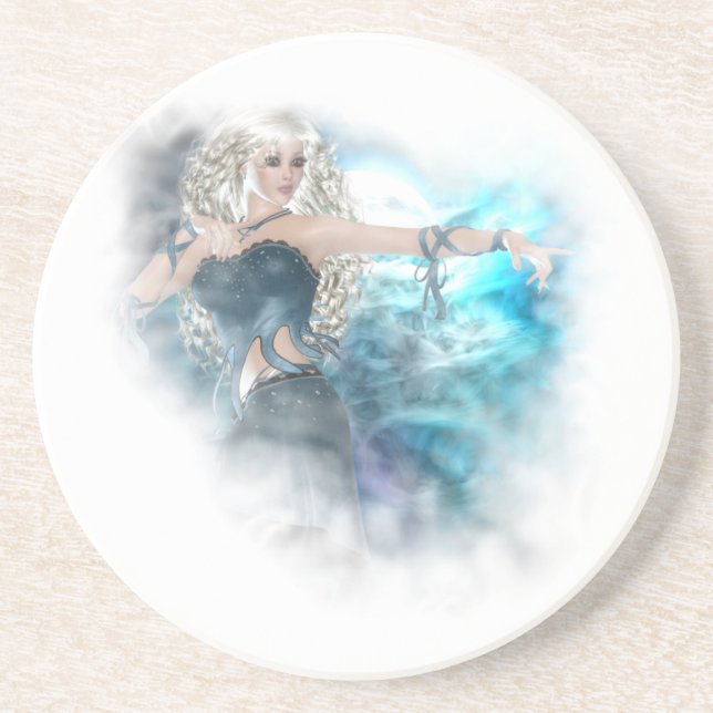 Posavasos De Arenisca Fantasy Sky Siren Vignette (Frente)