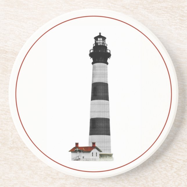 Posavasos De Arenisca Faro de la isla Bodie (Frente)