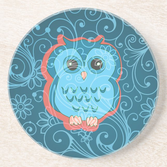 Posavasos De Arenisca Fashion floral fino y lindo Guay Girly Retro (Frente)