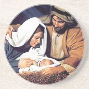 Posavasos De Arenisca fe bíblica Jesucristo oración inspiradora