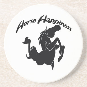 Posavasos De Arenisca Felicidad de Caballo