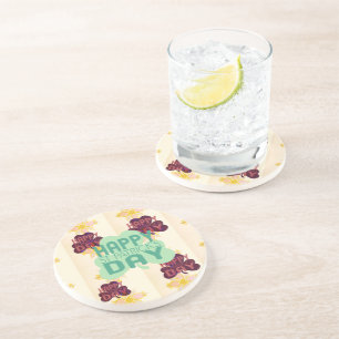 Posavasos De Arenisca Feliz Día de San Patricio, encantadora impresión d