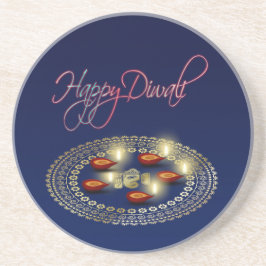 Posavasos De Arenisca Feliz Diwali Ganesha Rangoli - Pascua de arena