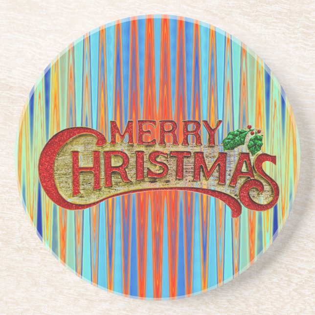 Posavasos De Arenisca Feliz Navidad (Frente)