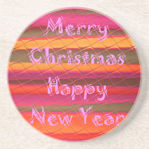 Posavasos De Arenisca Feliz Navidad Feliz Año Nuevo