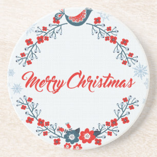 Posavasos De Arenisca Feliz navidad navidades saludan