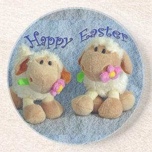 Posavasos De Arenisca Feliz Pascua Lambs