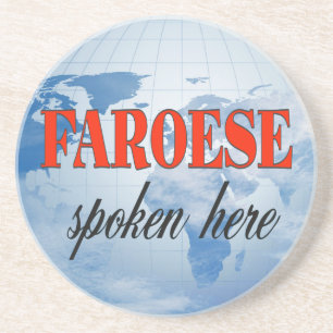 Posavasos De Arenisca Feroe hablado aquí tierra nublada