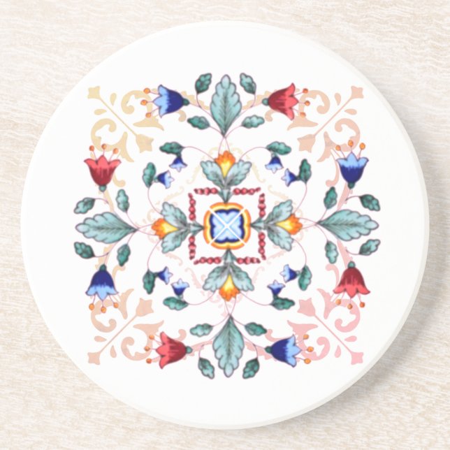 Posavasos de arenisca - Fiori Light (Frente)