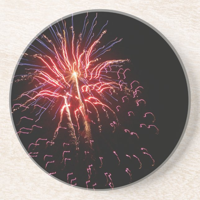 Posavasos De Arenisca Fire Works 2 Coaster (Frente)