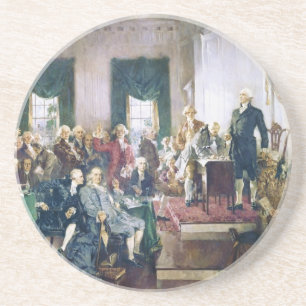 Posavasos De Arenisca Firma de la constitución de Howard C. Christy