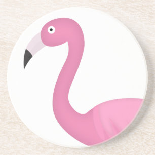 Posavasos De Arenisca flamenco plumoso rosado