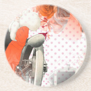 Posavasos De Arenisca flapper polkadots