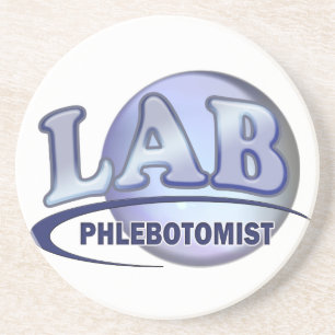 Posavasos De Arenisca FLEBOTOMISTA Fun Blue LOGO