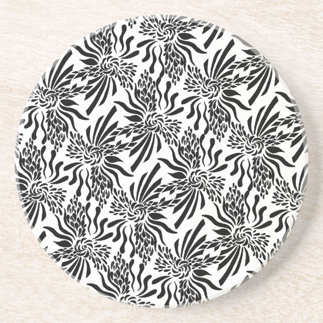 Posavasos De Arenisca Fleur sofisticado (Frente)