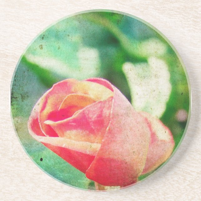 Posavasos De Arenisca Flor Bud (Frente)