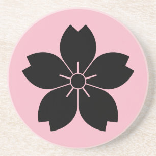 Posavasos De Arenisca Flor de cerezo silvestre