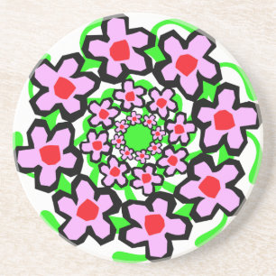 Posavasos De Arenisca Floral