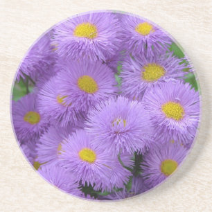 Posavasos De Arenisca Floral Púrpura