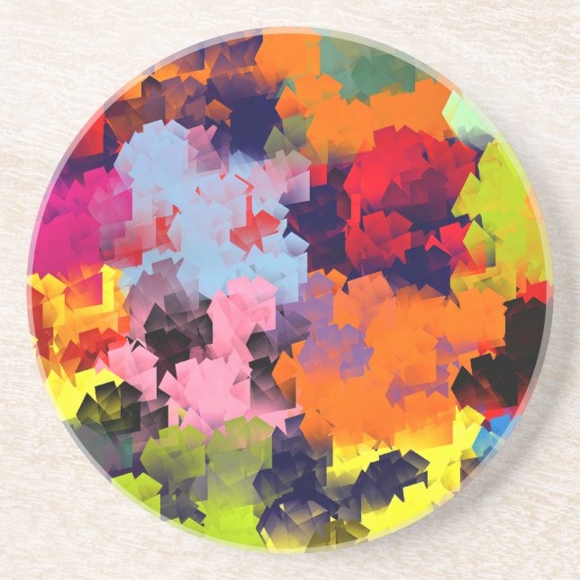 POSAVASOS DE ARENISCA FLORES DE VERANO (Frente)