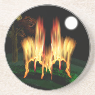 Posavasos De Arenisca Flota de fuego