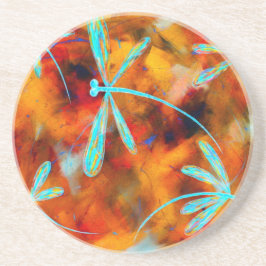 Posavasos De Arenisca Flota del desierto de la libélula