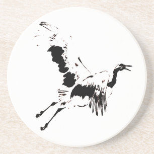 Posavasos De Arenisca Flying Crane Coaster