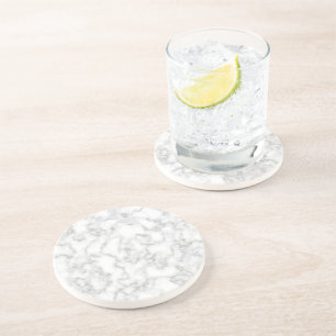 Posavasos De Arenisca Fondo de Piedra de mármol blanco gris