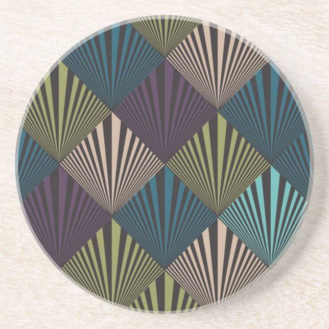 Posavasos De Arenisca Fondo del arte pop (Frente)