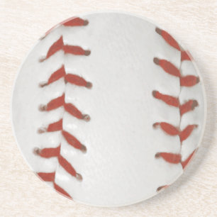 Posavasos De Arenisca Fondo del patrón de impresión del baseball Sofball