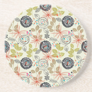 Posavasos De Arenisca Fondo floral