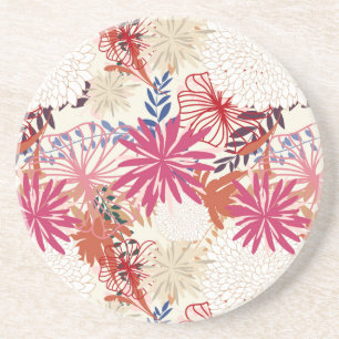 Posavasos De Arenisca Fondo floral 3