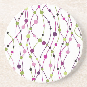Posavasos De Arenisca Fondo multicolor del punto
