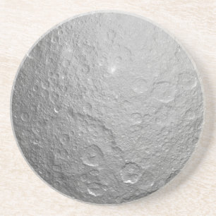 Posavasos De Arenisca Foto detallada de la Luna Llena   Superficie lunar