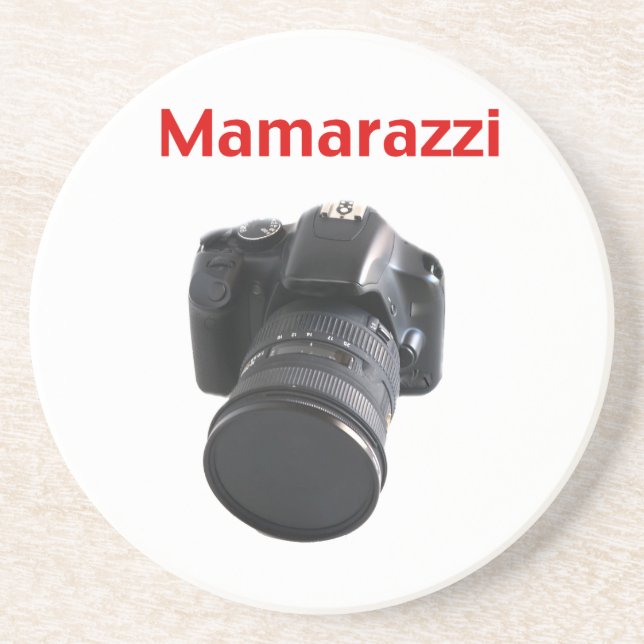 Posavasos De Arenisca Fotógrafo de Mamarazzi (Frente)