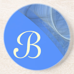 Posavasos De Arenisca Fractal Corner Series-11-Blue coaster-1 de colores