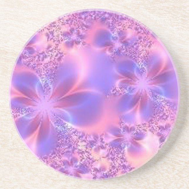 Posavasos De Arenisca Fractal Flower Coaster (Frente)
