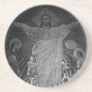 Posavasos De Arenisca Francia París Main mosaico Sagrado Corazón jesus 1