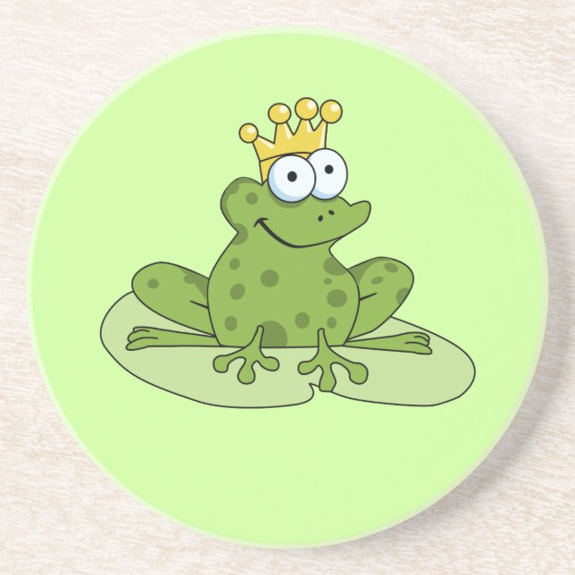 Posavasos De Arenisca Frog Prince Coaster (Frente)
