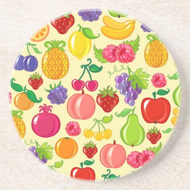 Posavasos De Arenisca Fruta (Frente)