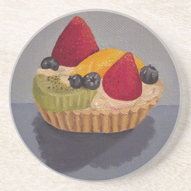 Posavasos De Arenisca Fruto Tart Coaster (Frente)